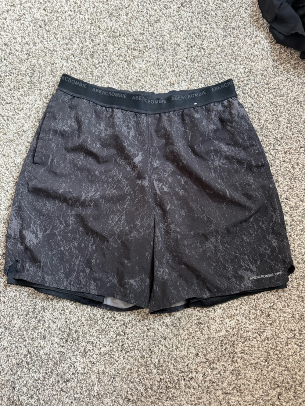abercrombie kids Black Performance Athletic Shorts